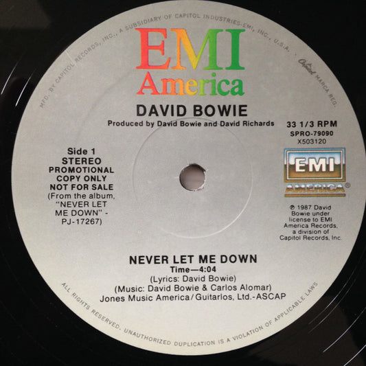 David Bowie ‎– Never Let Me Down
