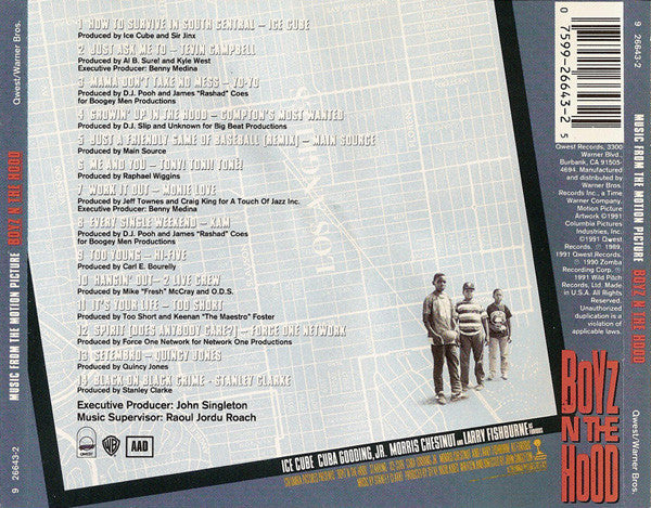 Various ‎– Boyz N The Hood (Music From The Motion Picture)
