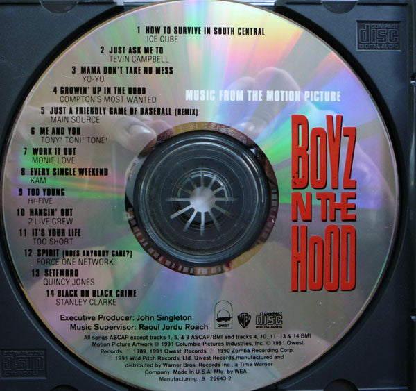 Various ‎– Boyz N The Hood (Music From The Motion Picture)