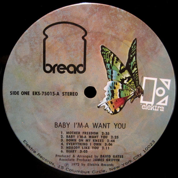 Bread ‎– Baby I'm-A Want You