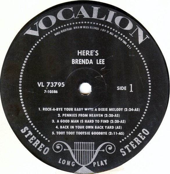 Brenda Lee ‎– Here's Brenda Lee!