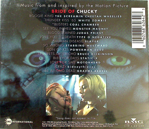 Various ‎– Bride Of Chucky (Music From And Inspired By The Motion Picture)