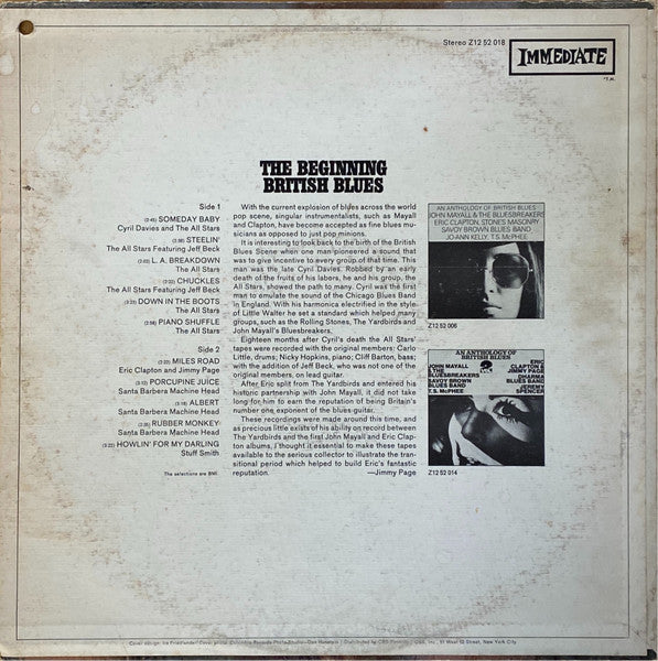 Various ‎– The Beginning British Blues