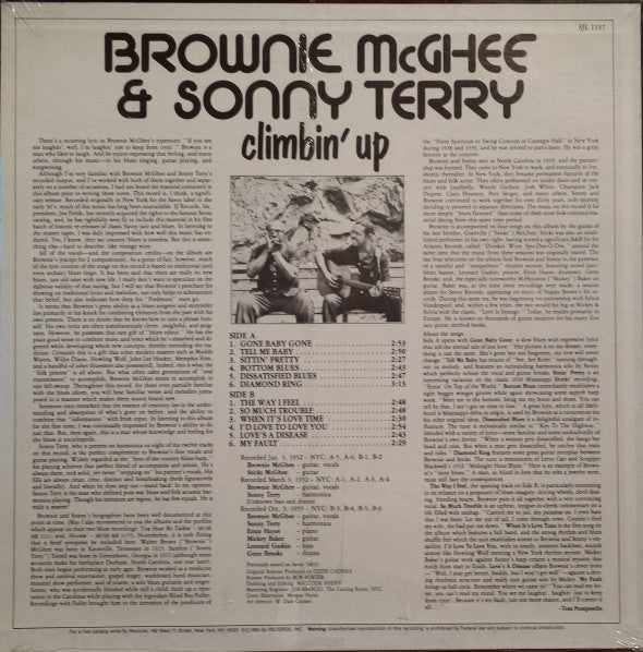 Brownie McGhee & Sonny Terry ‎– Climbin' Up
