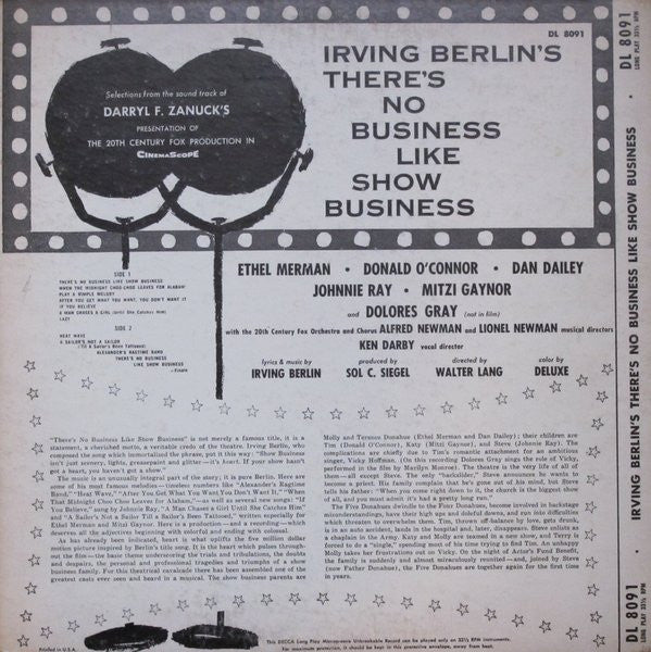 20th Century-Fox Symphony Orchestra And Chorus ‎– Irving Berlin's There's No Business Like Show Business