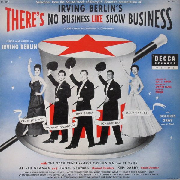 20th Century-Fox Symphony Orchestra And Chorus ‎– Irving Berlin's There's No Business Like Show Business
