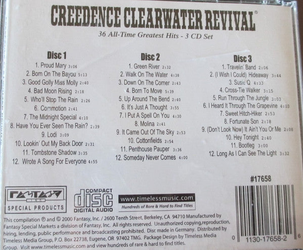 Creedence Clearwater Revival ‎– Greatest Hits (3 CD Set)