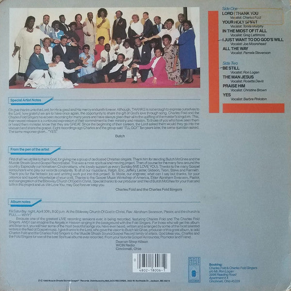 Charles Fold & The Charles Fold Singers ‎– Yes