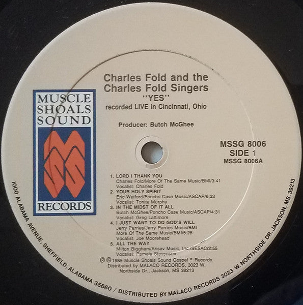 Charles Fold & The Charles Fold Singers ‎– Yes