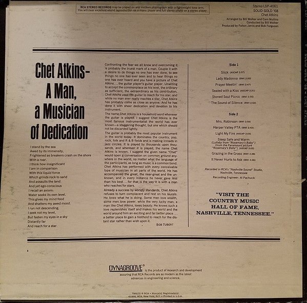 Chet Atkins ‎– Solid Gold '68