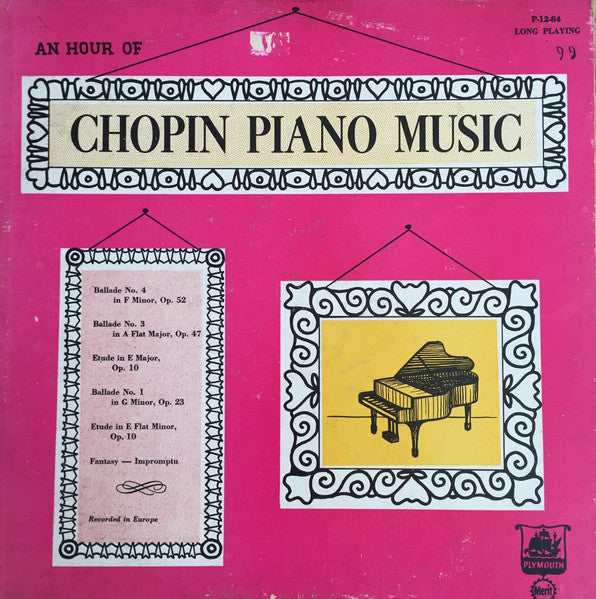 Chopin ‎– An Hour Of Chopin Piano Music