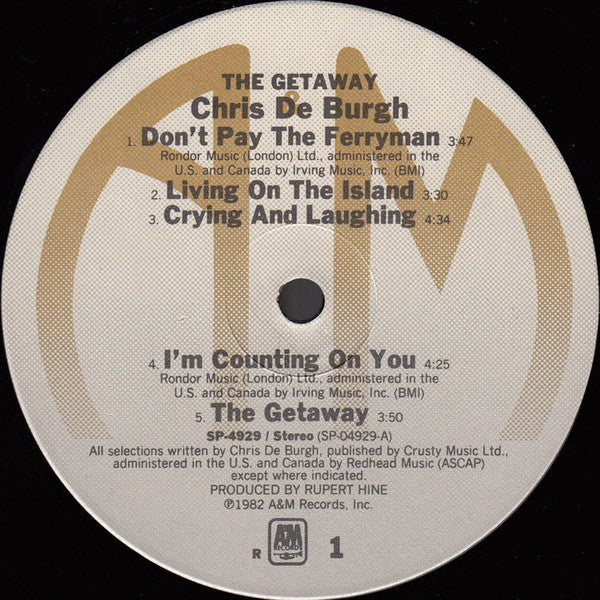 Chris de Burgh ‎– The Getaway