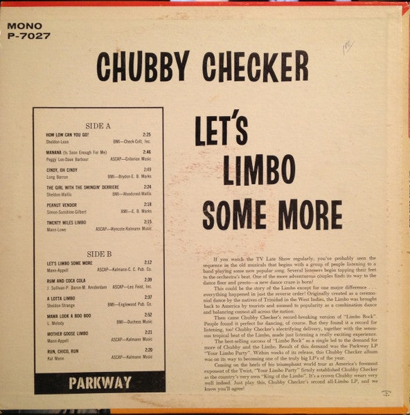 Chubby Checker ‎– Let's Limbo Some More
