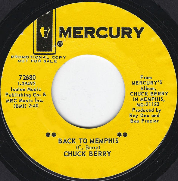Chuck Berry ‎– Back To Memphis / I Do Really Love You