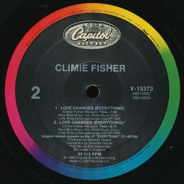 Climie Fisher ‎– Love Changes (Everything)