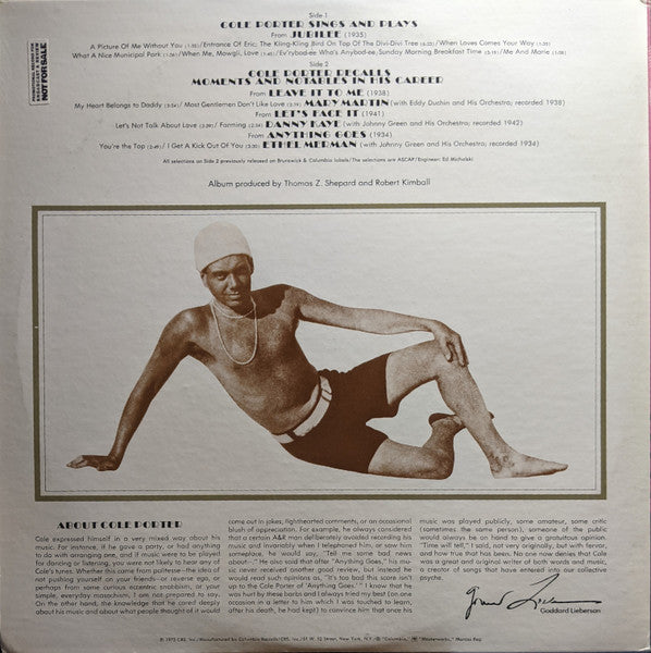Cole Porter ‎– Cole