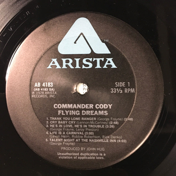 Commander Cody ‎– Flying Dreams