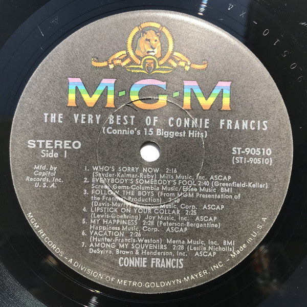 Connie Francis ‎– The Very Best Of Connie Francis