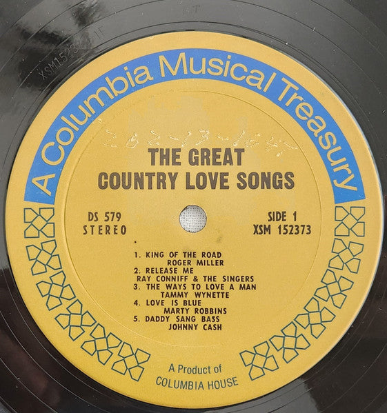 Various – The Great Country Love Songs (Columbia House / A Columbia Musical Treasury / 4-LP Box Set)
