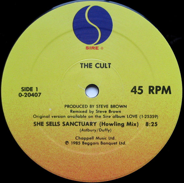The Cult ‎– She Sells Sanctuary (Howling Mix and 12" Mix)