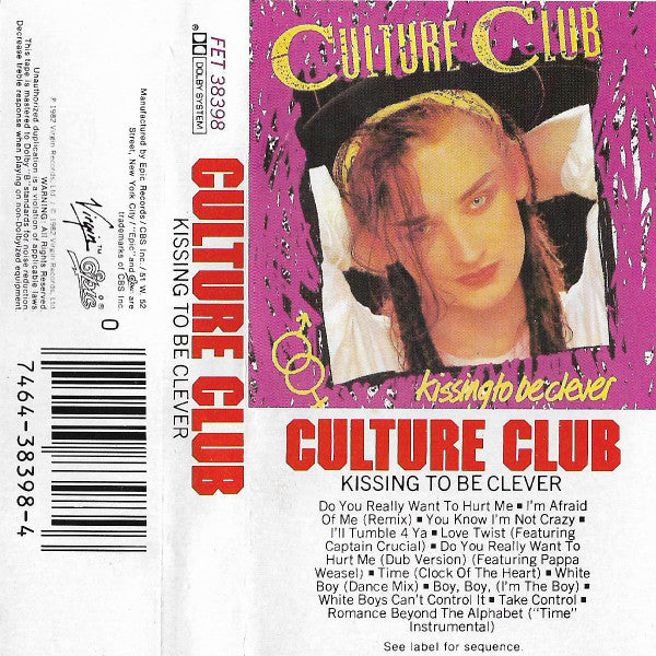 Culture Club ‎– Kissing To Be Clever