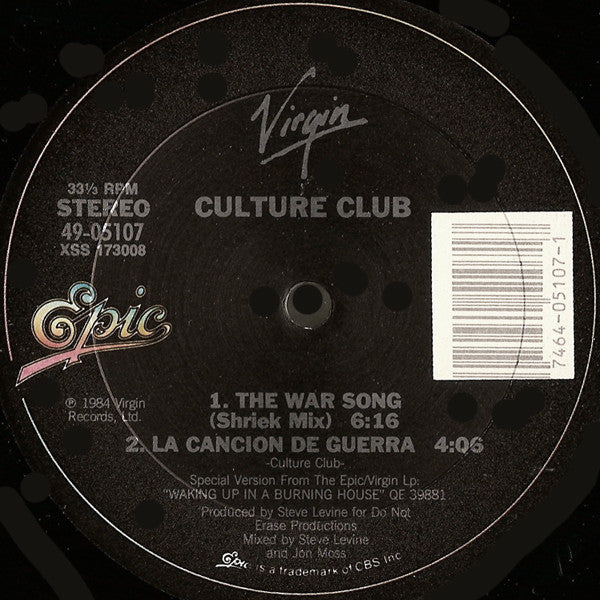 Culture Club ‎– The War Song (Ultimate Dance Mix)