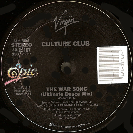 Culture Club ‎– The War Song (Ultimate Dance Mix)