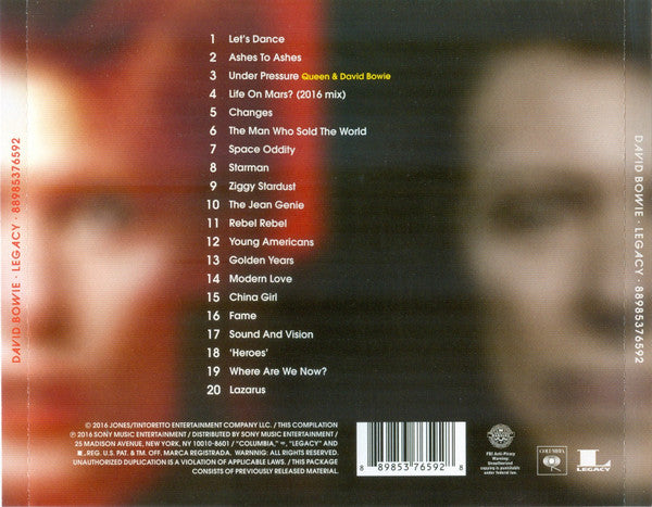 David Bowie ‎– Legacy