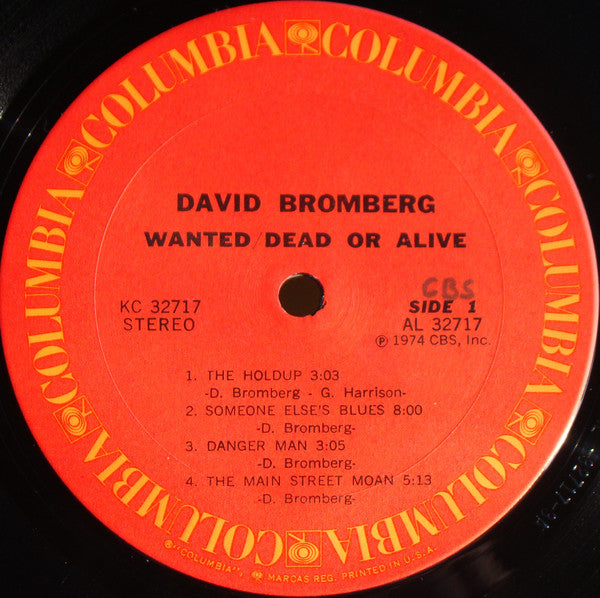 David Bromberg ‎– Wanted Dead Or Alive