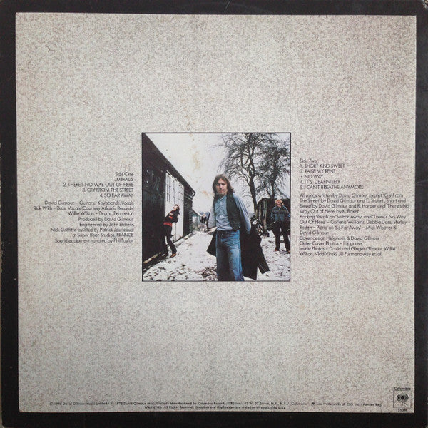 David Gilmour ‎– David Gilmour