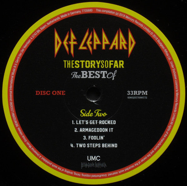 Def Leppard ‎– The Story So Far: The Best Of