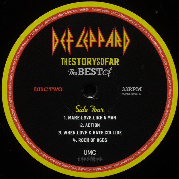 Def Leppard ‎– The Story So Far: The Best Of