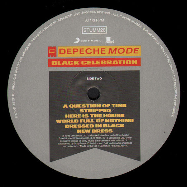 Depeche Mode ‎– Black Celebration