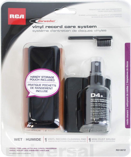 Discwasher RD1007Z D4+ Record Care System Includes - Fluid, Brush & Storage Bag