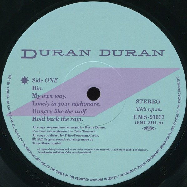 Duran Duran ‎– Rio