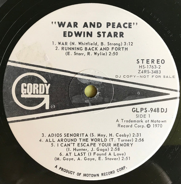 Edwin Starr ‎– War And Peace