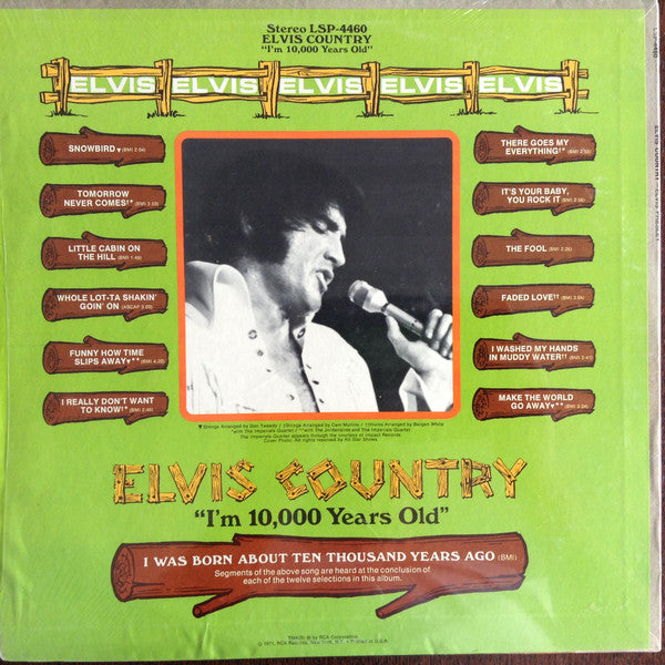 Elvis Presley ‎– Elvis Country (I'm 10,000 Years Old)