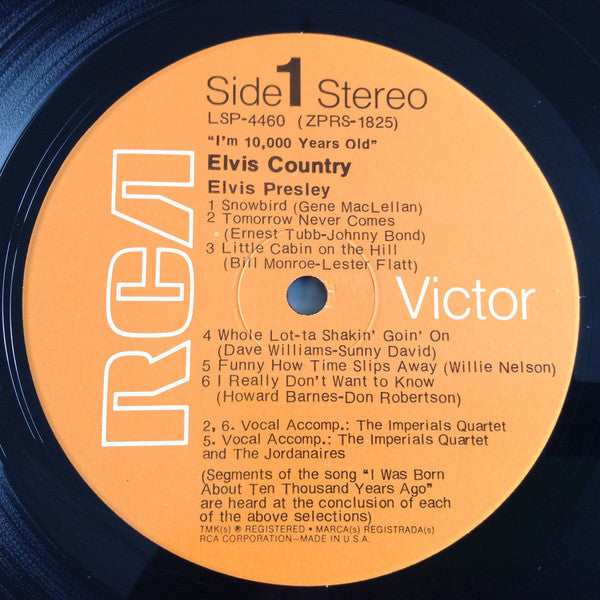 Elvis Presley ‎– Elvis Country (I'm 10,000 Years Old)