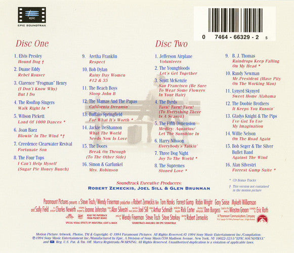 Various ‎– Forrest Gump (The Soundtrack)