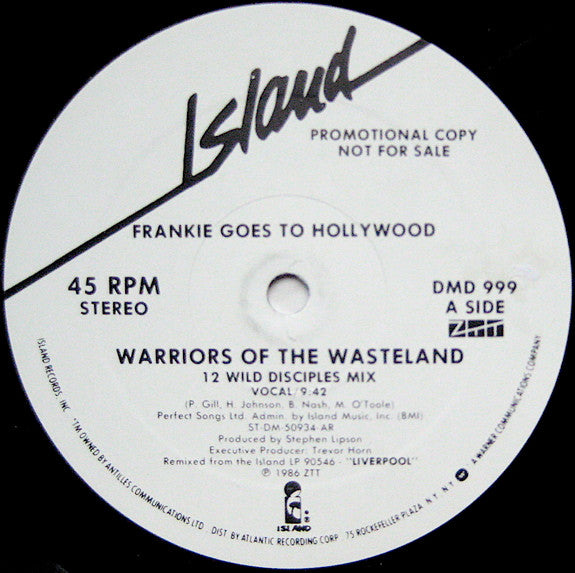 Frankie Goes To Hollywood ‎– Warriors Of The Wasteland