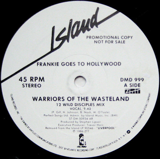 Frankie Goes To Hollywood ‎– Warriors Of The Wasteland