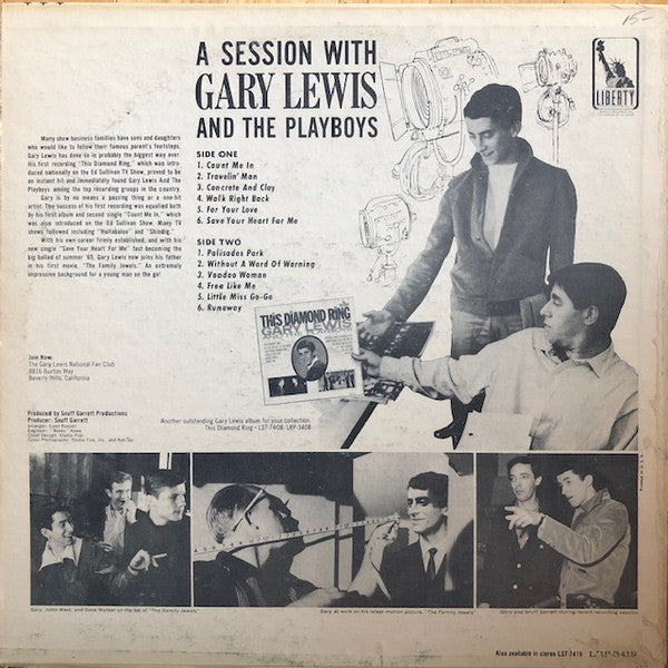 Gary Lewis And The Playboys ‎– A Session With Gary Lewis And The Playboys