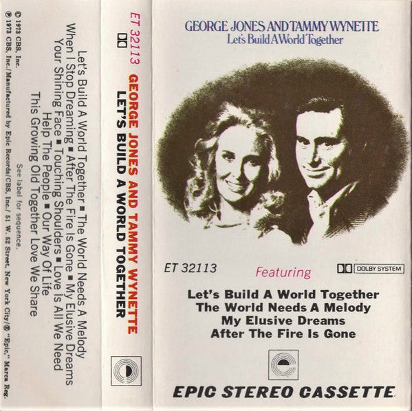 George Jones And Tammy Wynette ‎– Let's Build A World Together