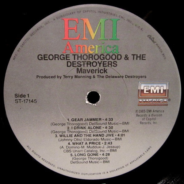 George Thorogood And The Destroyers ‎– Maverick