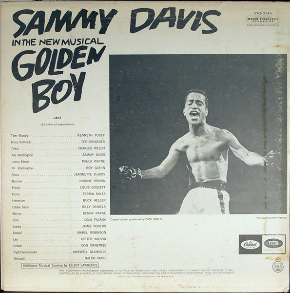 Charles Strouse, Lee Adams - Sammy Davis ‎– Golden Boy - Original Broadway Cast