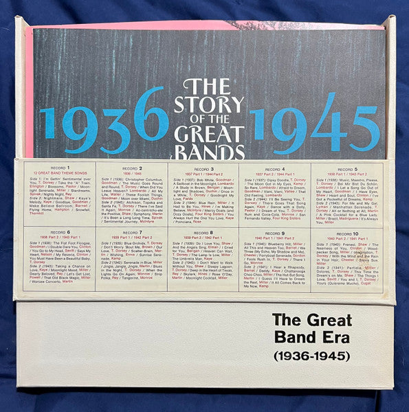Various – The Great Band Era (1936-1945) (1964 / Hollywood Press / Box Set)