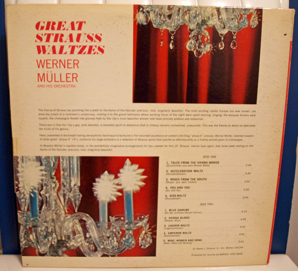 Werner Müller And His Orchestra ‎– Great Strauss Waltzes