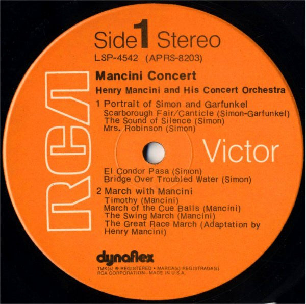 Henry Mancini And His Concert Orchestra ‎– Mancini Concert