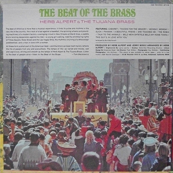 Herb Alpert & The Tijuana Brass ‎– The Beat Of The Brass