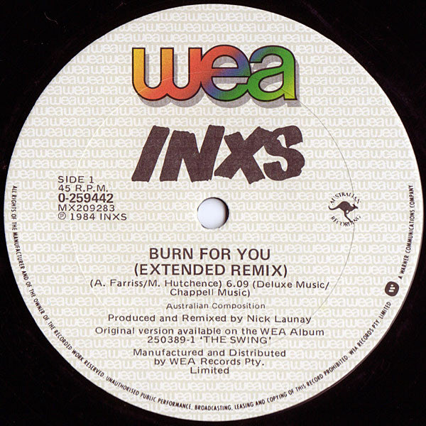 INXS ‎– Burn For You (Extended Remix)